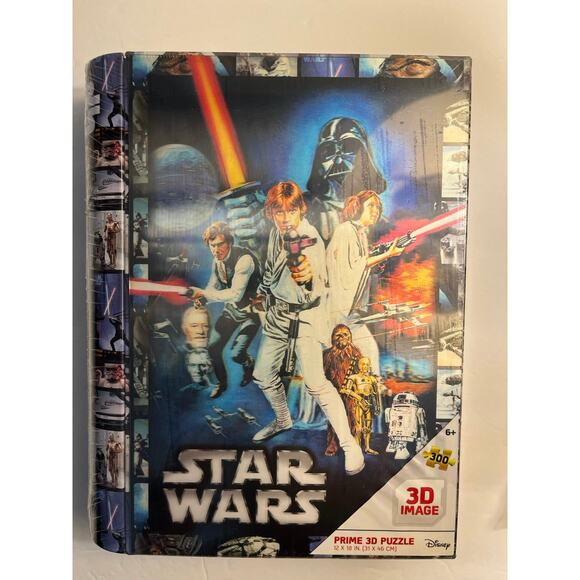 DISNEY STAR WARS PRIME 3D Puzzle Brand NEW 12x18 Inch 300 Pieces Sealed - Picture 1 of 6